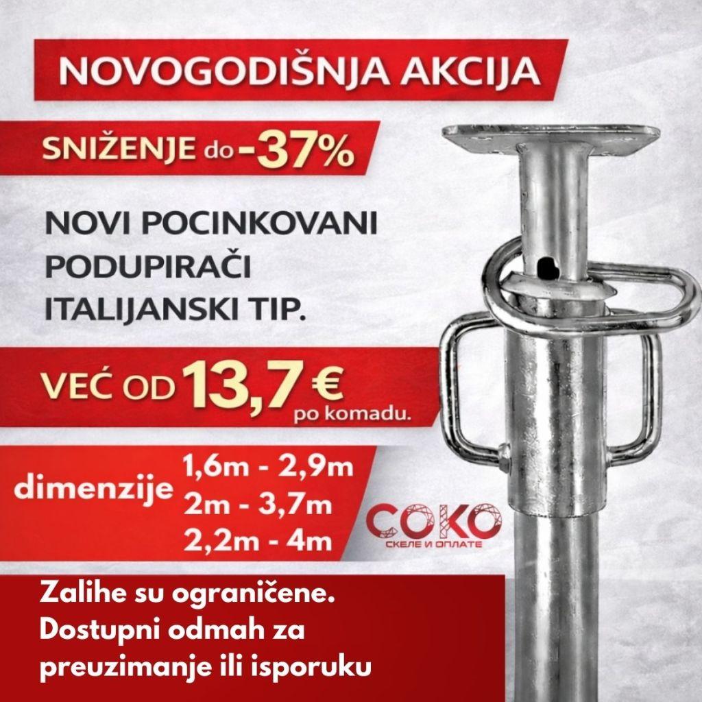 Skela i podupirači na velikom popustu