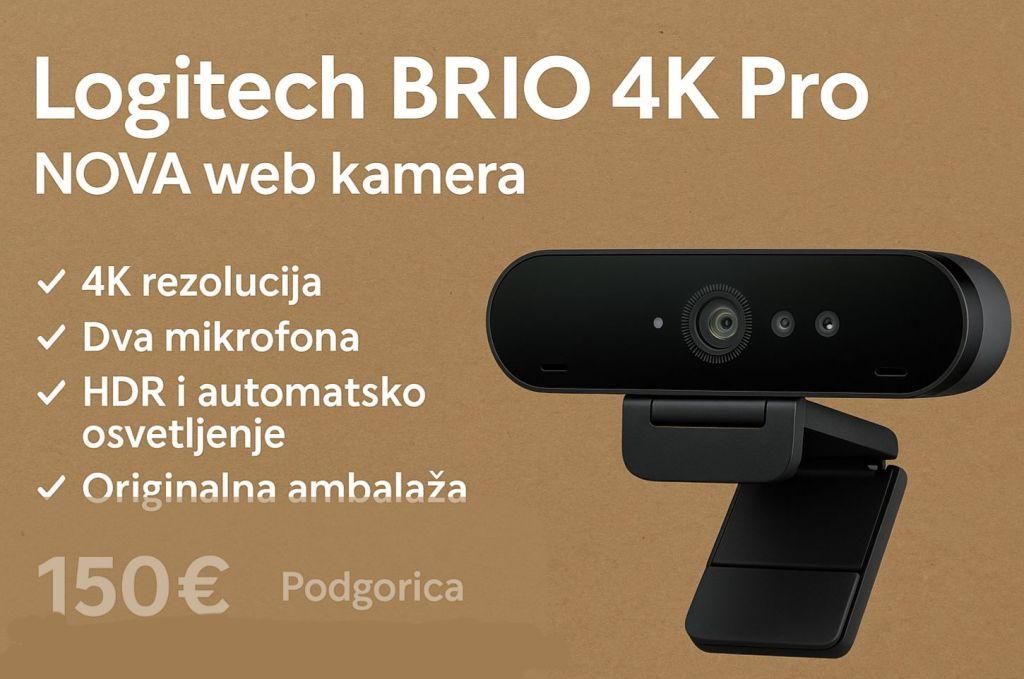Logitech BRIO 4K Pro Webcam NOVO, nekorišćeno